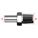 The Reducer Bulkhead Reducer Male Adapter is a versatile fitting designed to connect pipes or tubes of different sizes in fluid transfer systems. It features a bulkhead design that allows for easy installation in panels or enclosures, making it ideal for applications where space is limited.