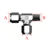 A (O.D.) X B (MNPT) Male Run Tee Stainless Steel 316-Ace Compression Fittings