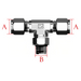 A (O.D.) X B Straight Positional Male Branch Tee Stainless Steel 316-Ace Compression Fittings