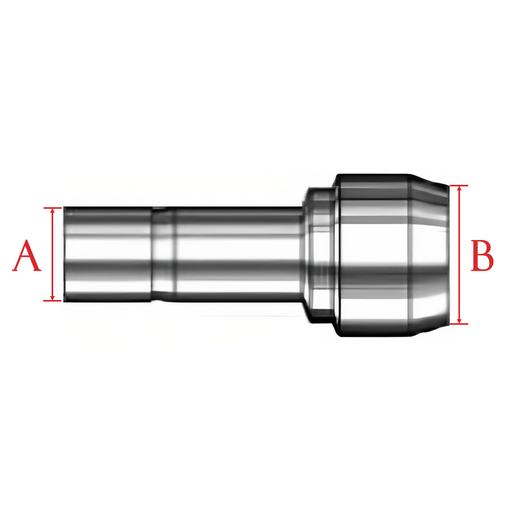 A (O.D.) X B (O.D.) Reducing Port Connector Stainless Steel 316-Ace Compression Fittings