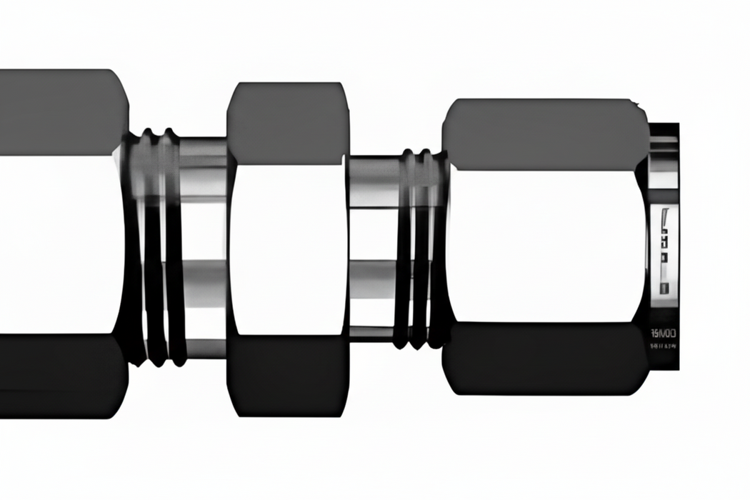 Superlok SS316 A 1/8" × B 1/16" Reducing Union for Compression Tube Fittings