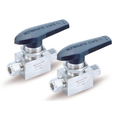 Superlok SS316 1/2" O.D. Angle Pattern, Ball Valve, 1500 PSI 