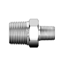 Superlok SS316 1" X 3/4" MNPT HEX REDUCING NIPPLE-Ace Compression Fittings