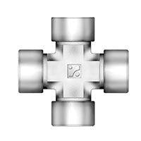 Superlok SS316 1/2" FNPT PIPE CROSS-Ace Compression Fittings