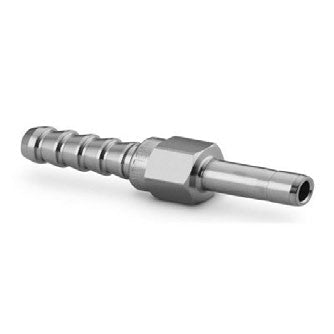 SUPERLOK SS316 1/4" HOSE BARB X 1/4" TUBE STUB HOSE CONNECTOR-Ace Compression Fittings