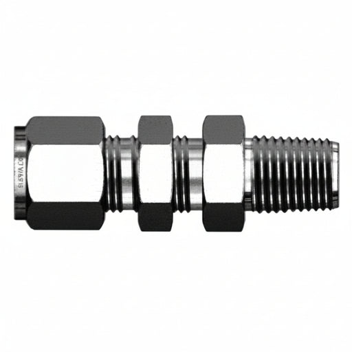 Superlok SS316 1/4" O.D. X 9/16-18 SAE MALE BULKHEAD CONNECTOR-Ace Compression Fittings
