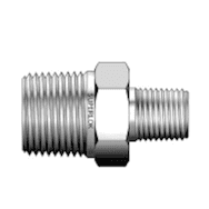 Superlok SS316 3/4" X 1/4" MNPT HEX REDUCING NIPPLE-Ace Compression Fittings