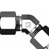 Superlok SS316 3/8" O.D. 45° Union Elbow for Compression Tube Fittings - Ace Compression Fittings